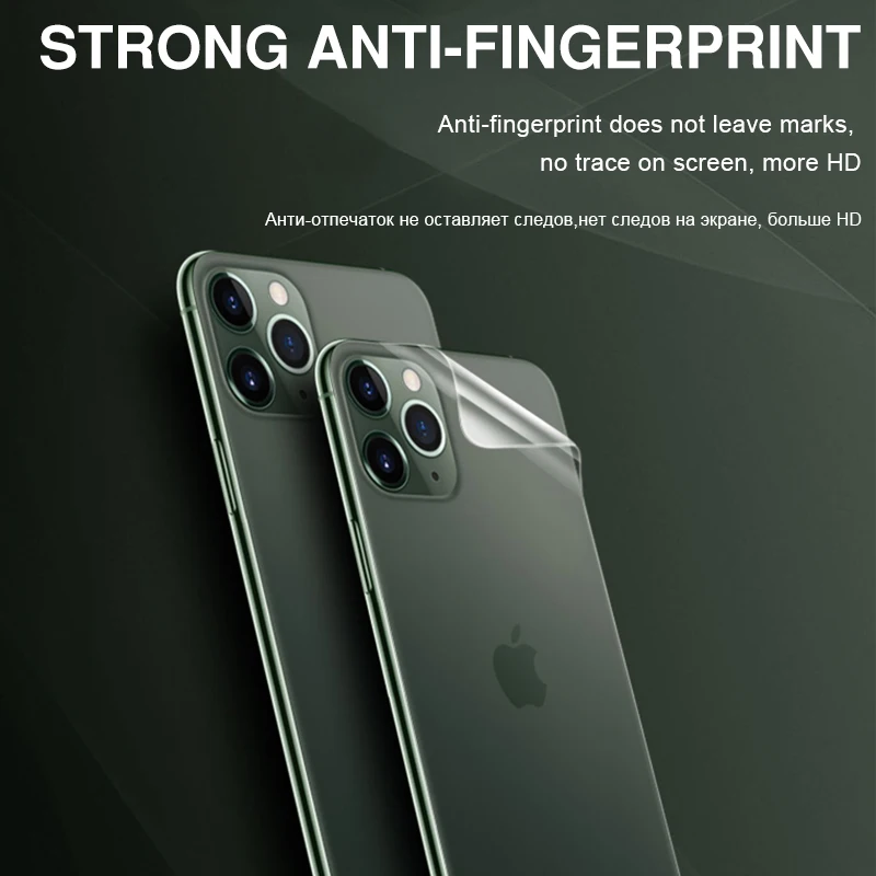100D задняя защитная Гидрогелевая пленка для IPhone 11 Pro 6 6s 8 7 Plus XR X XS Max полная защита экрана мягкая пленка не стекло