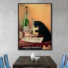 Винтажный постер и принты в ретро-стиле альбома буржуаза, 1902 Картина на холсте с изображением французского кота на спиртовой основе, настенное искусство, домашний декор
