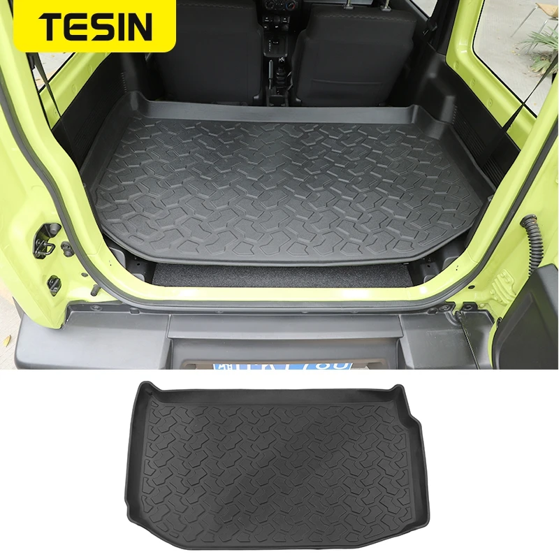 

Подкладка для груза TESIN для Suzuki Jimny 2019 + коврик для заднего багажника автомобиля, подушка для груза, коврик из ТПЭ, аксессуары для интерьера ав...