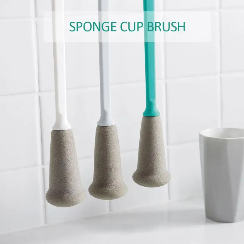 

Home long Handle Sponge Cup Brush Thermal Cup Clean Brush Bottle Brush cleaning brush bottle cleaner home kitchen accessories