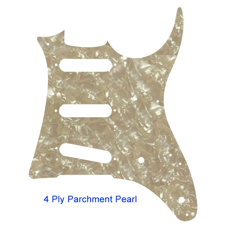 Parchment pearl Pleroo пользовательские гитарные части-для MIJ Ibanez GRX20 контур гитары накладку хамбакера пикап царапины пластины SSS накладки - Цвет: Parchment pearl