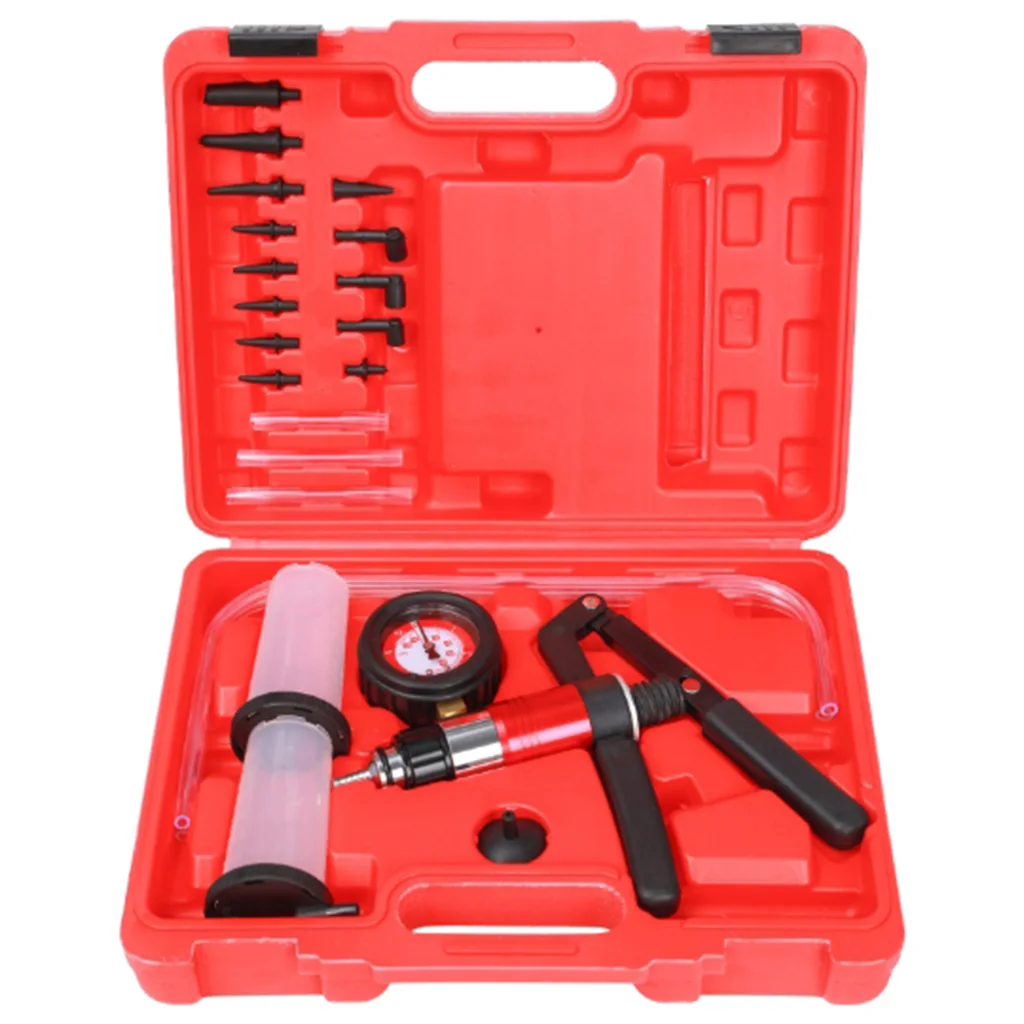 

Handheld Vacuum Pump Tester Kit with Adapter and Housing for Car Vacuum Gauge and Brake Exhaust Kit Auto Diagnose-tool