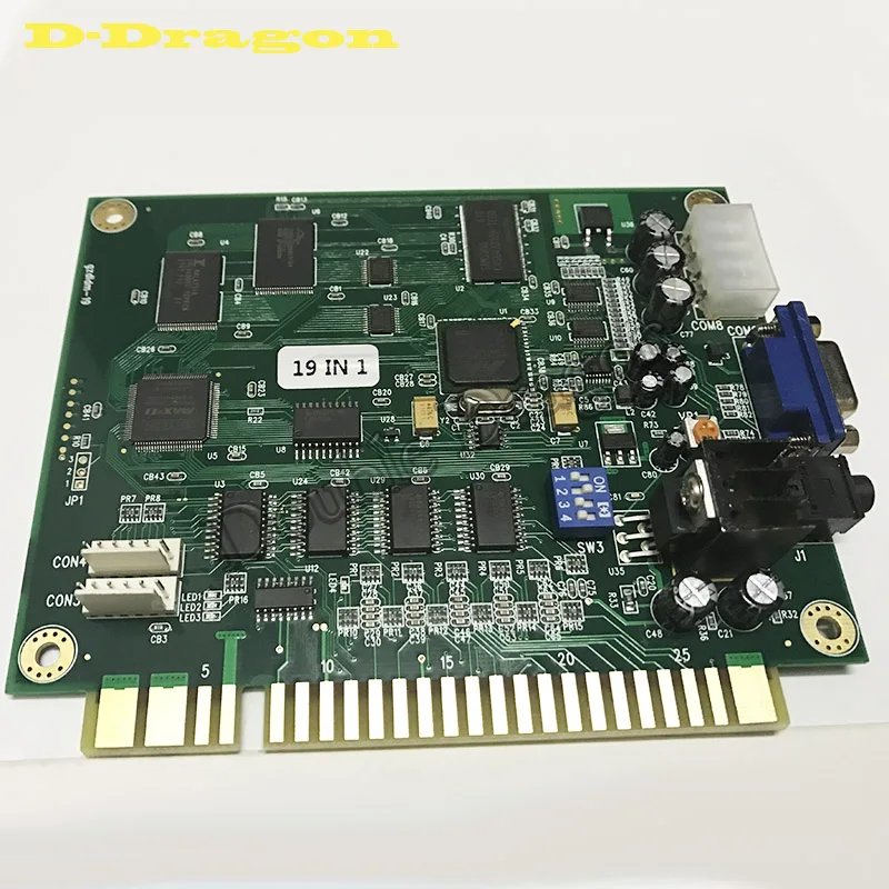CGA/VGA 19 в 1 классическая горизонтальная игровая коллекция Jamma Bubbles/Blaster/Marios Bros/ Splat/