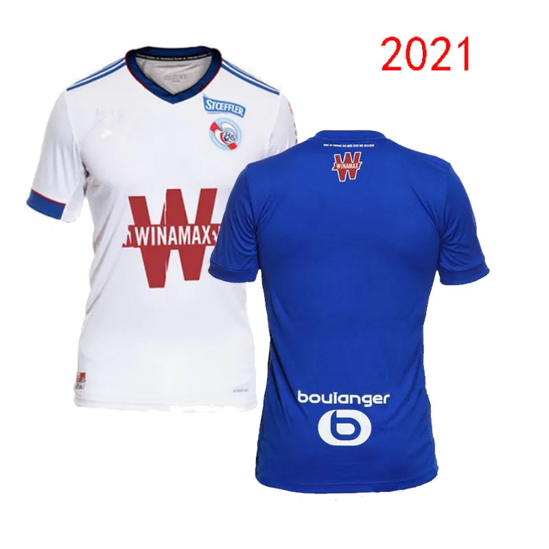 

NEW RC STRASBOURG Maillot Football ALSACE Maillot De Foot 2021 2020 ZOHI 26 THOMASSON LIENARD LALA SISSOKO Shirt for Men