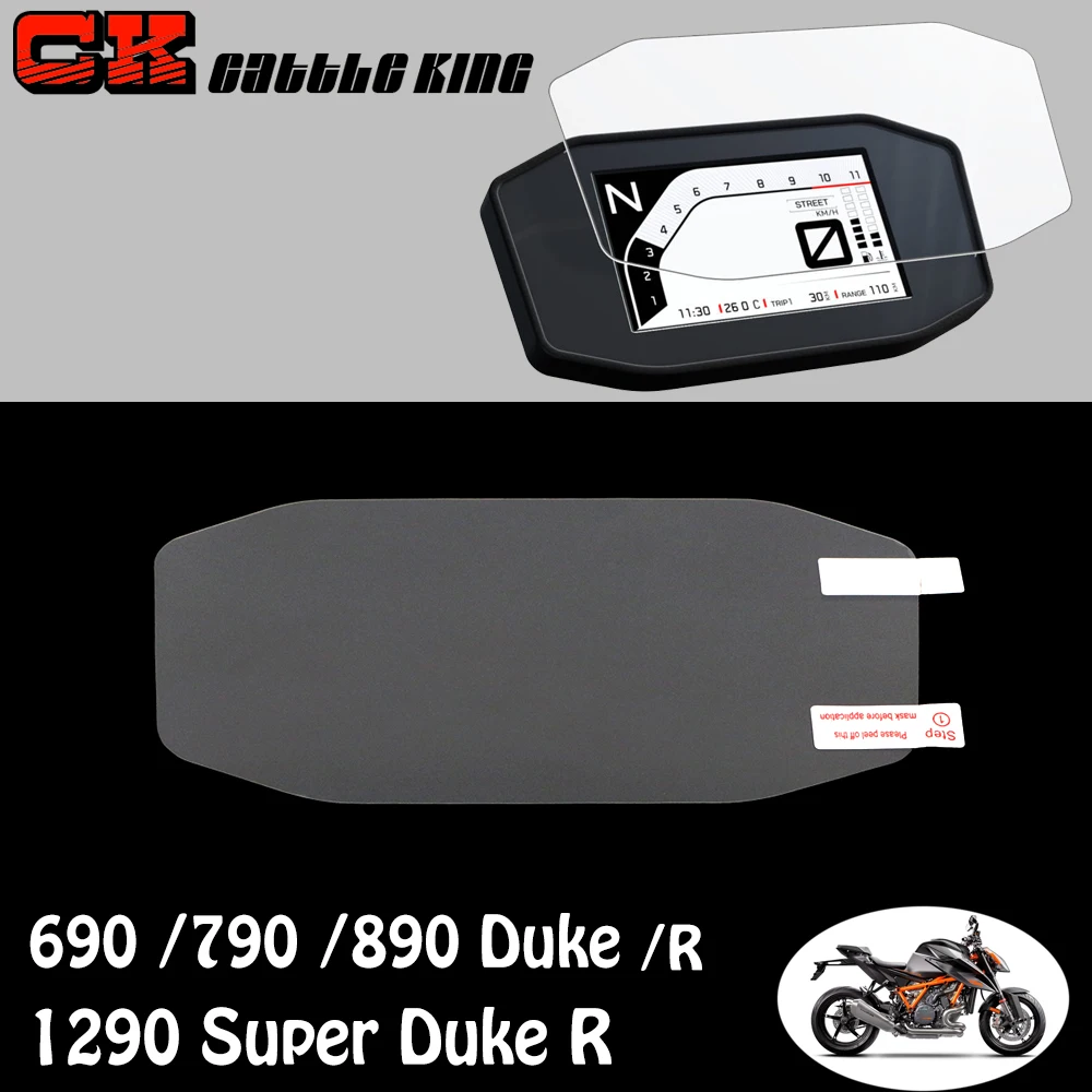 

For KTM 690 Duke / 790 Duke /1290 Super Duke R / 890 Duke R Motorcycle Cluster Scratch Cluster Screen Protection Film Protector