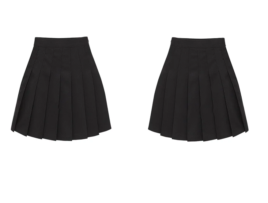 Женская шифоновая Мини-Юбка HanOrange однотонная плиссированная юбка в стиле преппи