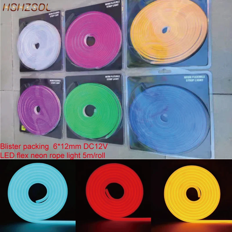 Лента светодиодная Водонепроницаемая в блистерной упаковке 5 м 6 х12 мм 100