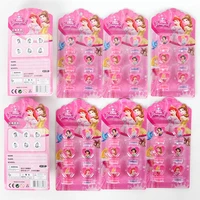 6pcs cartoon princess party seal stamper kids teacher stamp set craft stamps stationery party supplies kids favors gifts
