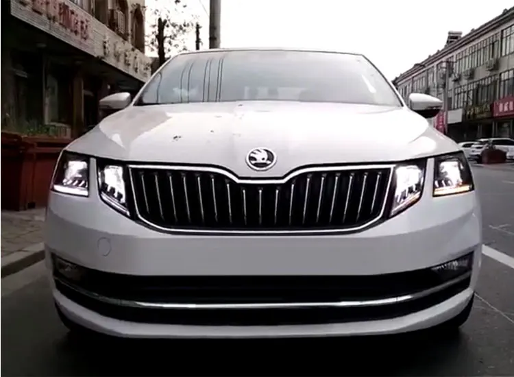 2 шт. автомобильный стиль светодиодный фары для Skoda Octavia для Octavia Головной фонарь светодиодный DRL Объектив двойной луч H7 HID Xenon bi xenon объектив