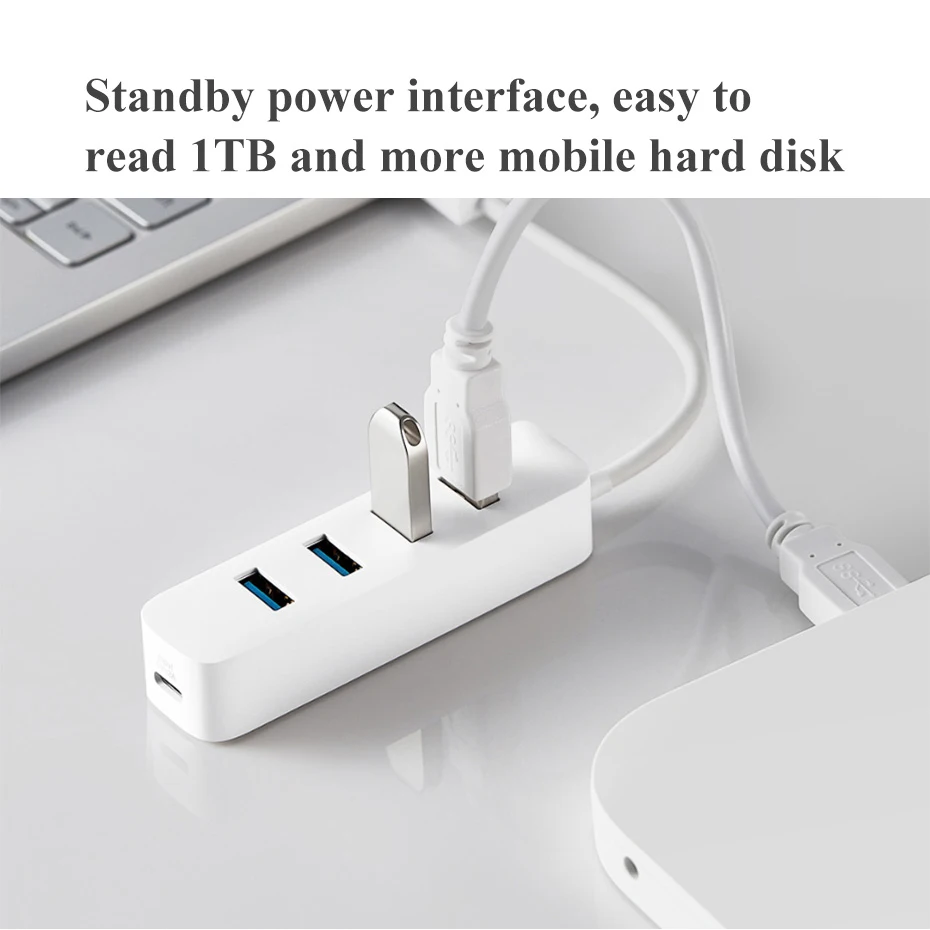 USB-концентратор Youpin usb-хаб 4 порта с интерфейсом питания