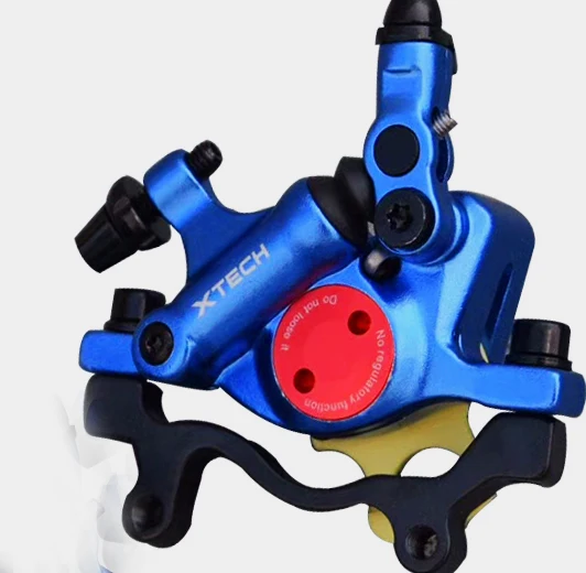 ZOOM MTB линия Тяговая гидравлическая Дисковая тормозная штангенциркуль передний и задний горный велосипед дорожный HB-100 дисковый тормоз - Цвет: blue rear