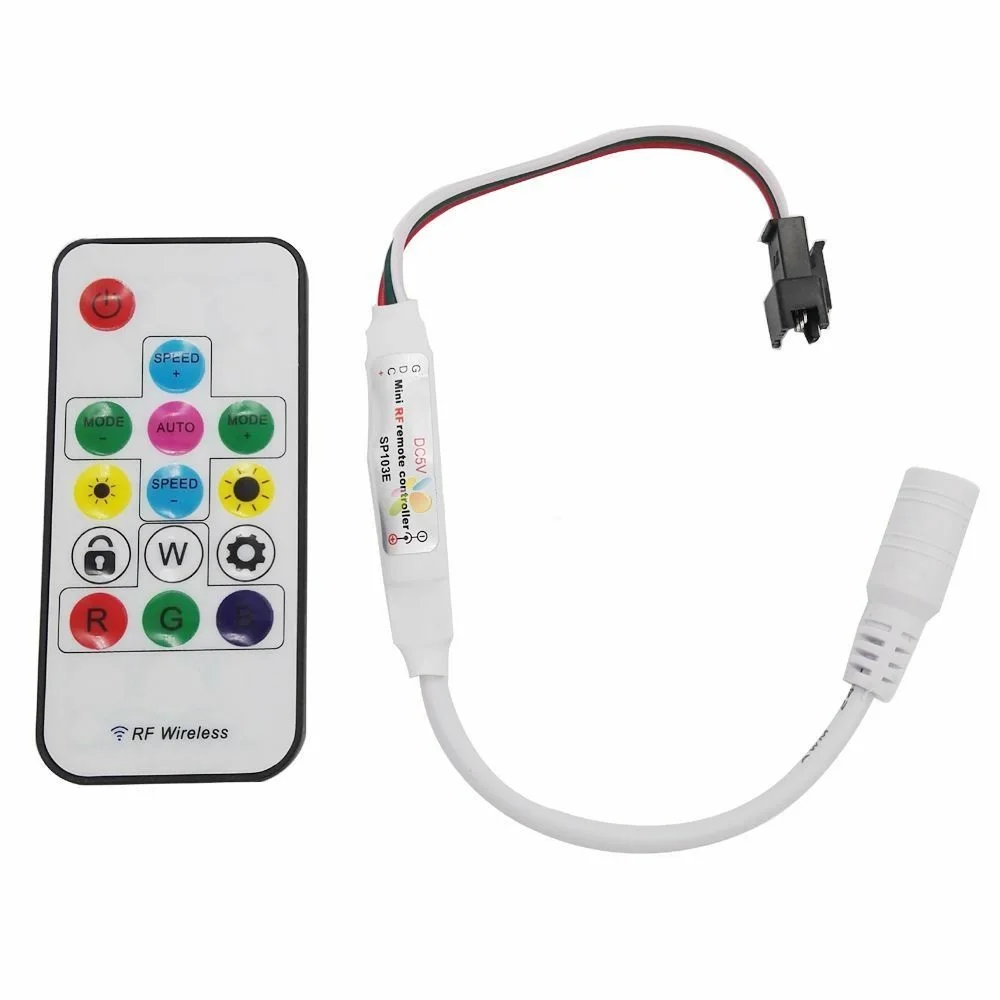 Беспроводной пульт дистанционного управления миниатюрный светильник RGB с 14