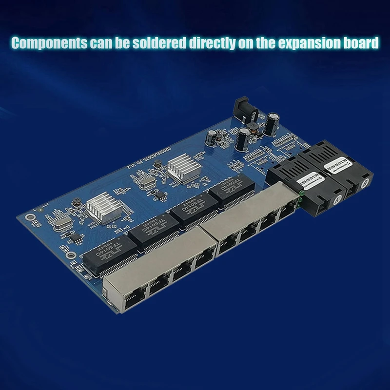 Обратное POE питание 10/100/1000M RJ45 8 портовый и SC оптический 2 коммутатор Ethernet|Сетевые