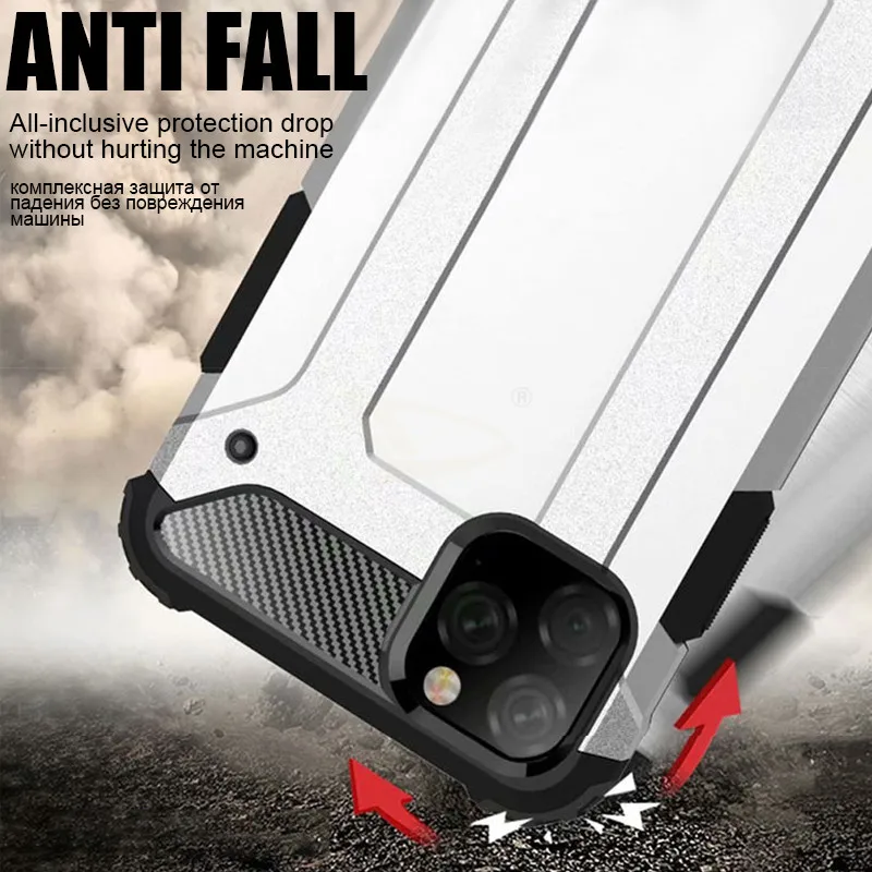 Luxury Shockproof Armor Case Cover On The For IPhone 11 Pro XR X XS Max Bumper 8 7 6 6s Plus Soft Back |