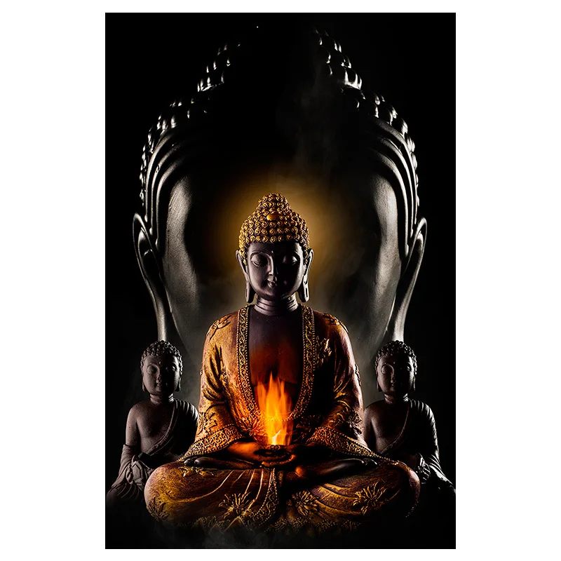 

God Buddha Wall Art Canvas Prints Modern Buddha Canvas Art Paintings On The Wall Canvas Pictures Buddhism Posters Wall Decor