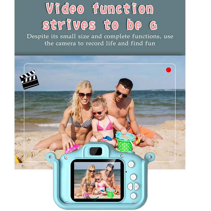 Мини-камера для детей с защитой от падения двойная и фронтальная цифровая камера