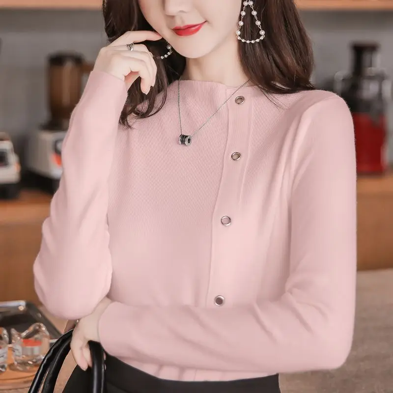 Женский Повседневный свитер трикотажный пуловер с длинными рукавами на осень и