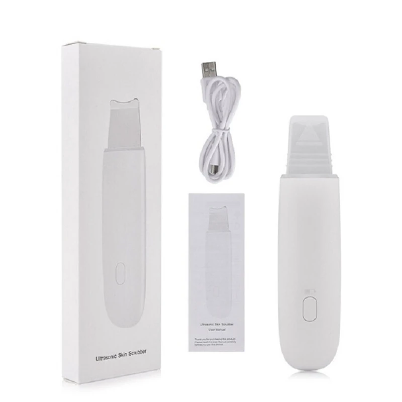 Перезаряжаемый ультразвуковой скруббер для кожи лица очиститель пор пилинг