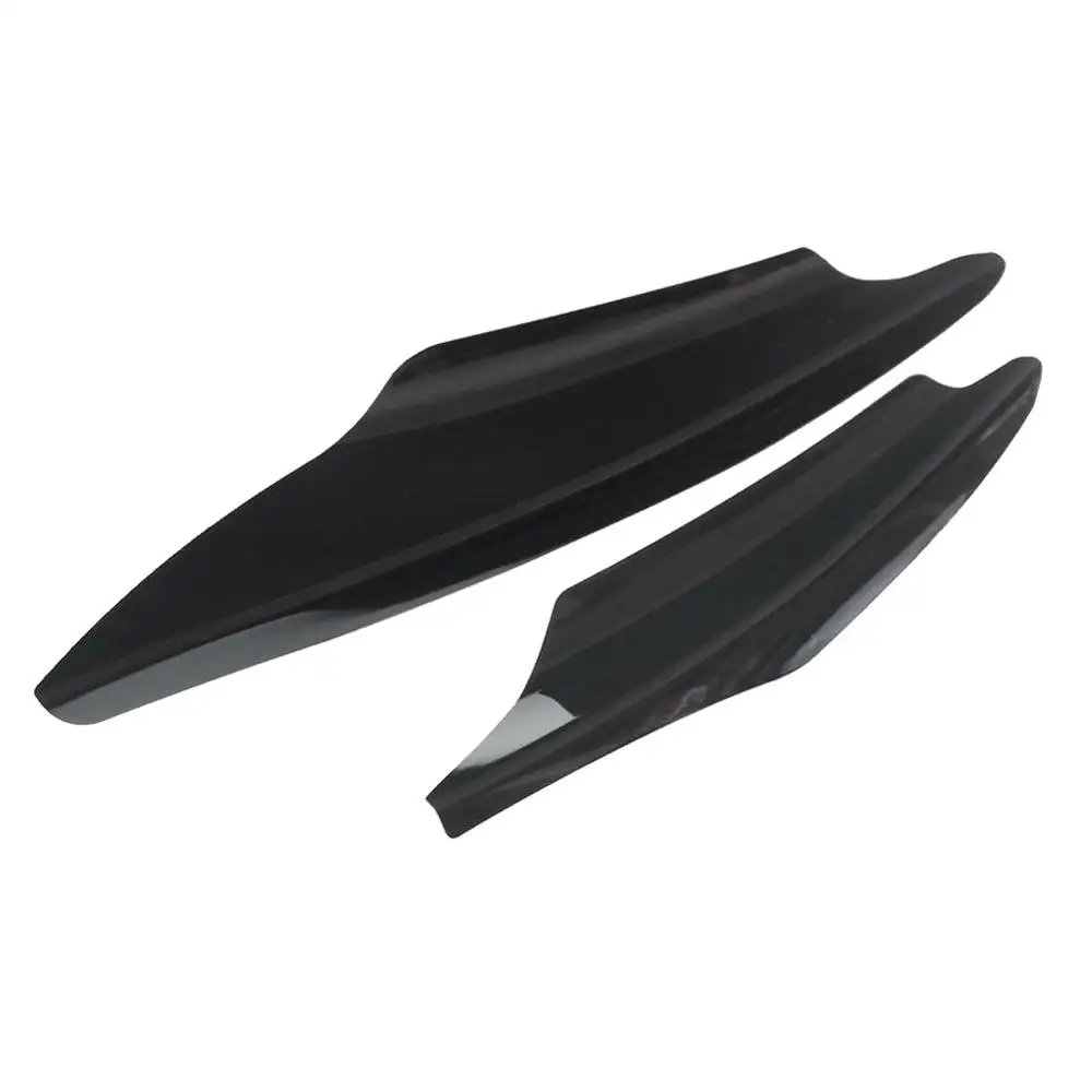 

4Pieces Side Canards Splitter Fins Carbon Fiber Car Bumper Fin Canard Splitter Diffuser Spoiler Anti-crash Accessories Universal