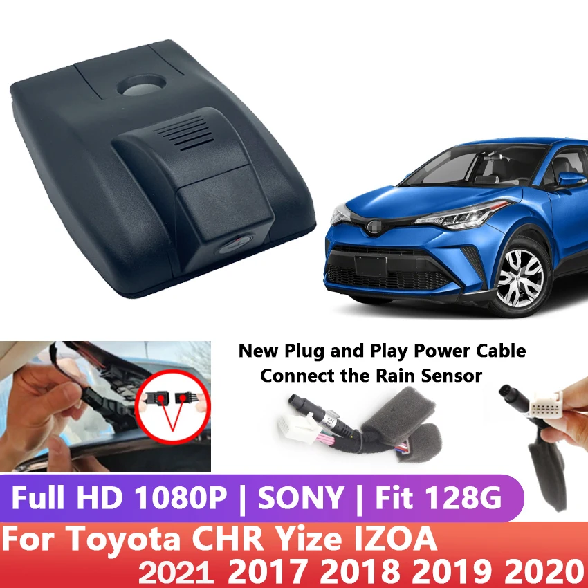Plug and play Car DVR Wifi Video Recorder Dash Cam Camera High quality Full HD For Toyota CHR Yize IZOA 2017 2018 2019 2020 2021