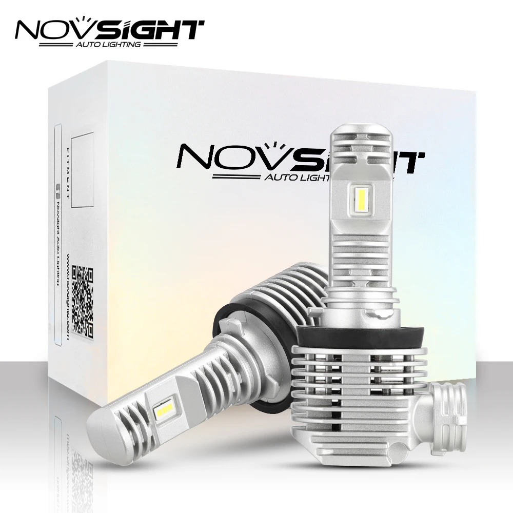 Novsight Новый H4 светодиодный Hi lo автомобильный H7 лампы для фар H11 9005 9006 12000LM 6000K 12 В