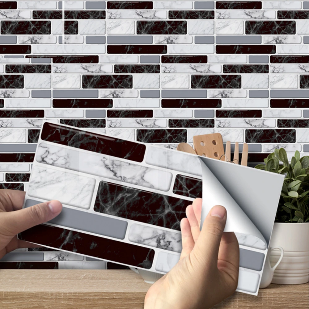 3D наклейки на обои Самоклеящаяся мозаика лестница настенная плитка наклейка