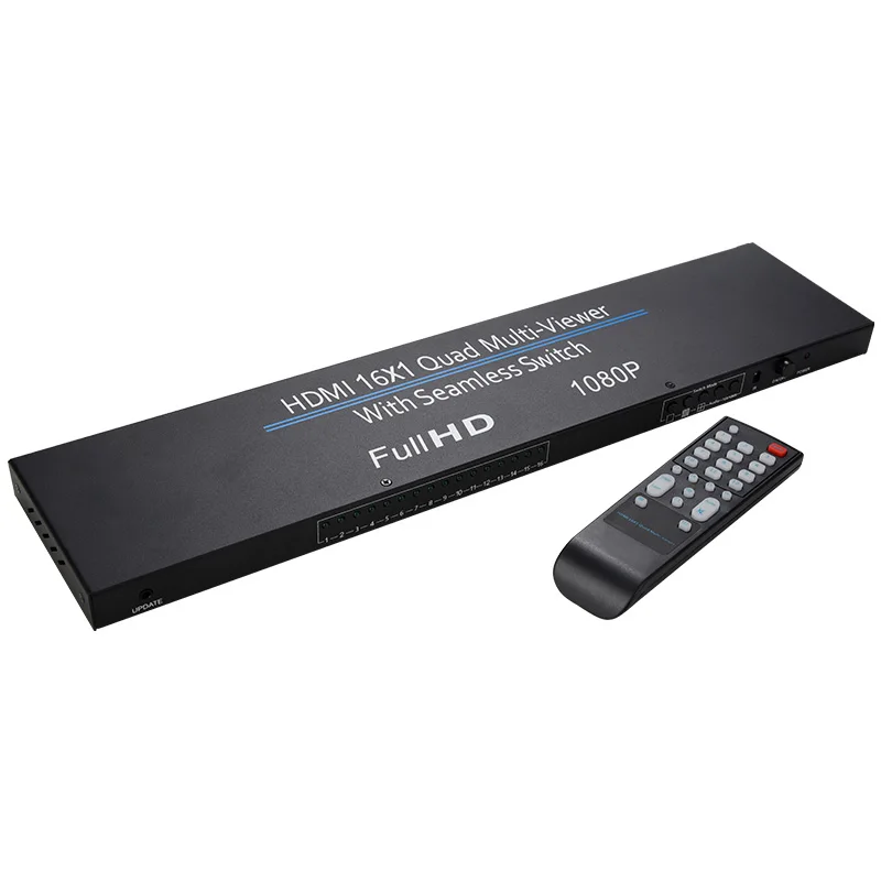 HDMI 16X1 Quad мульти просмотра с бесшовным переключателем фото сплиттер 1080P ING