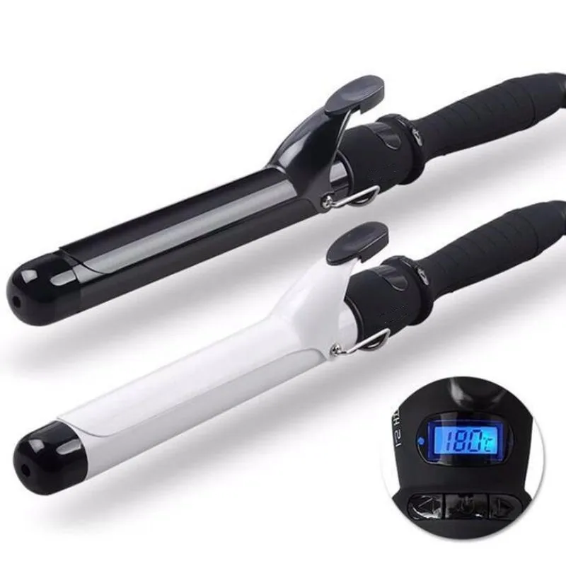 100V-220V LCD Temperature Adjustment Hair Curler Professional Curling Irons Wand Wavers Beauty Styling Tools