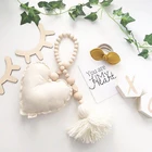 1 шт. скандинавский Деревянный Луна кисточки в виде звезд из бисера украшения детская кровать шторы на день рождения вечерние украшения реквизит для фотосессии