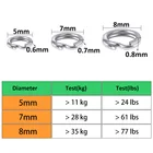 50 шт. Нержавеющаясталь рыболовные гаджеты плоский двойной круг Дорожные суб-приманки Подключение кольцо