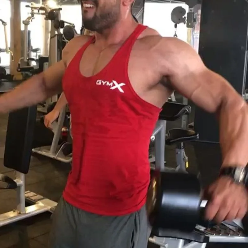 

2021 European And American New Trend Men's Vest Sports Tights T-Shirt Quick-Drying Top Clothes Training Sleeveless M L XL XXL