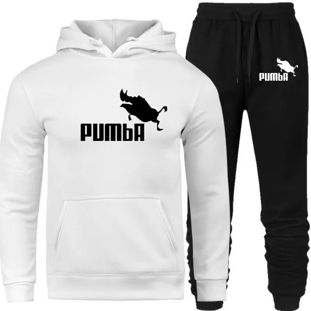 PUMBA 2020 новая мода мужские толстовки костюмы брендовый спортивный костюм для