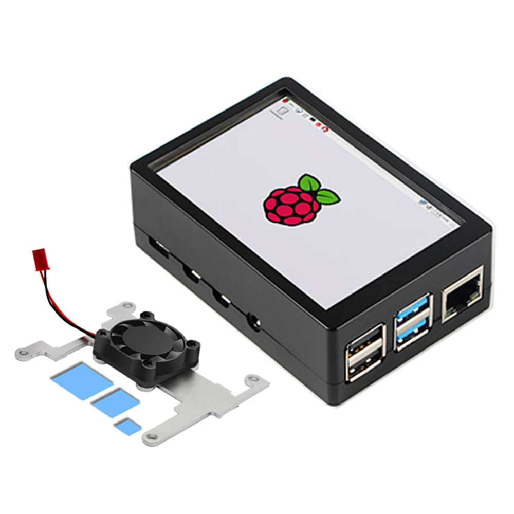 

Raspberry Pi 3.5 Inch Touch Screen 480*320 MHS LCD Display With ABS Case Cooling Fan For Raspberry Pi 4 Model B 4B 2GB 4GB 8GB