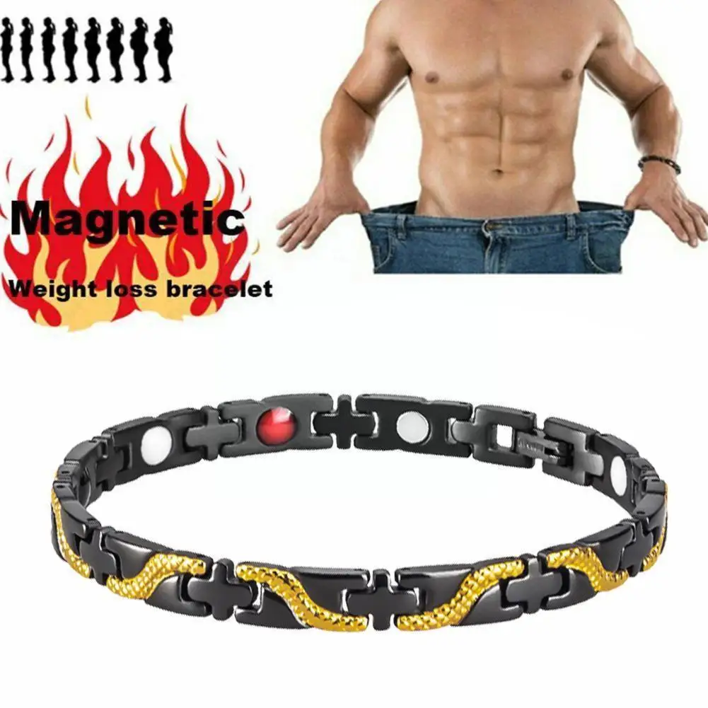 

Body Slimming Weight Loss Bracelet Anti-fatigue Healing Stretch Hematite Magnetic Bracelets Beads Bead Therapy Bracelet Wri X9i8