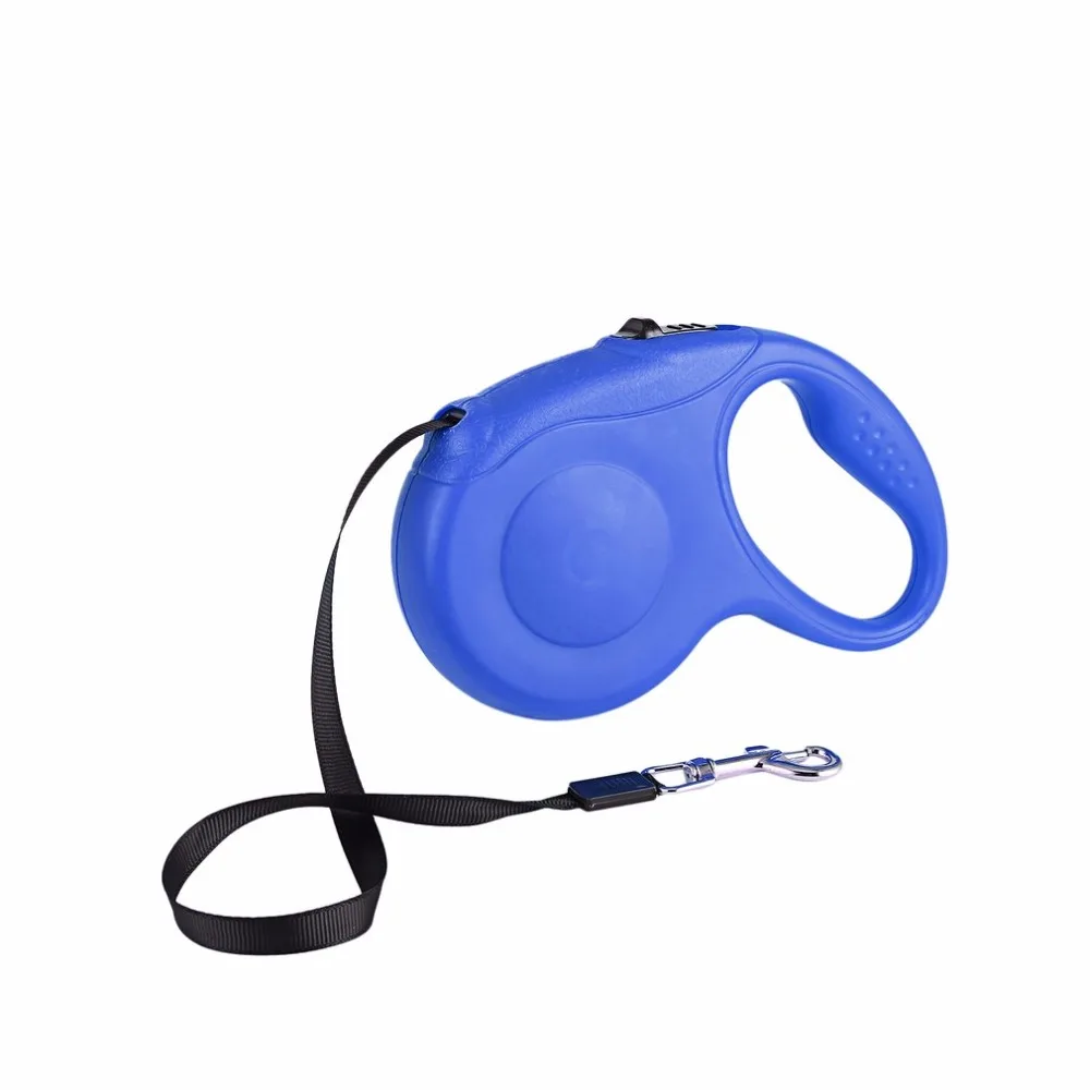 5M 16.5ft 33lbs Automatic Retractable Dog Leash Pet Dog Cat Solid Leash Chain Telescopic Pet Tractor Traction Rope