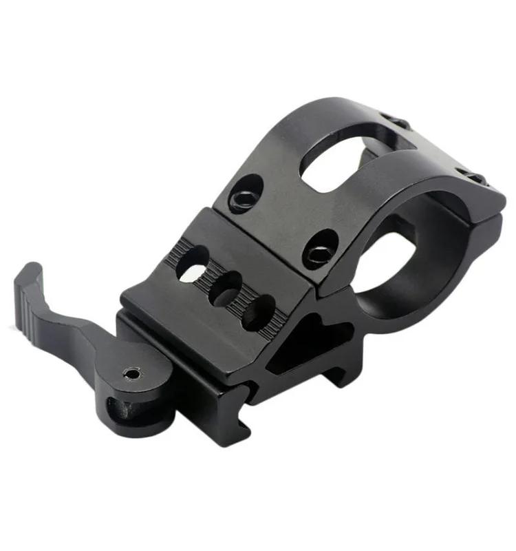 

Bumlon Tactical Flashlight Ar15 Lights Weapon Led Torch + Pressure Switch Picatinny Rail Mount for Airsoft Gun RL8-19