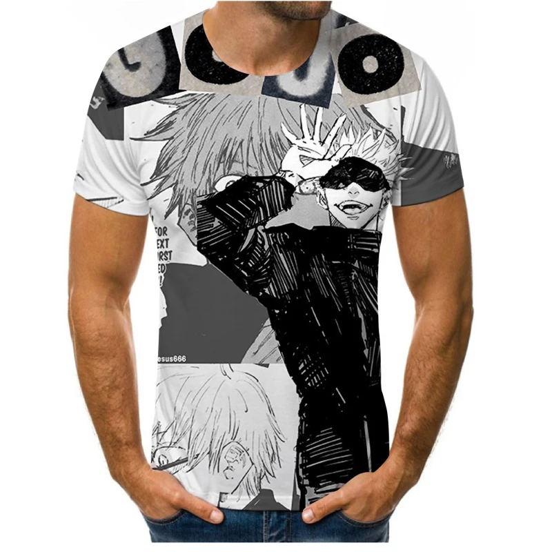 

2021 summer Harajuku Animation 3D printing men's T-shirt casual men's T-shirt fashion short sleeve fun T-shirt xxs-6xl
