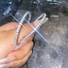 Серьги-кольца женские серебристого цвета, 20-60 мм