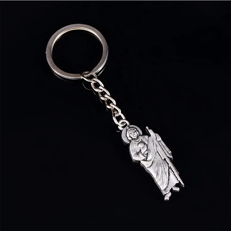 Цепочка для ключей с изображением Святой Христофора цепочка католической Девы