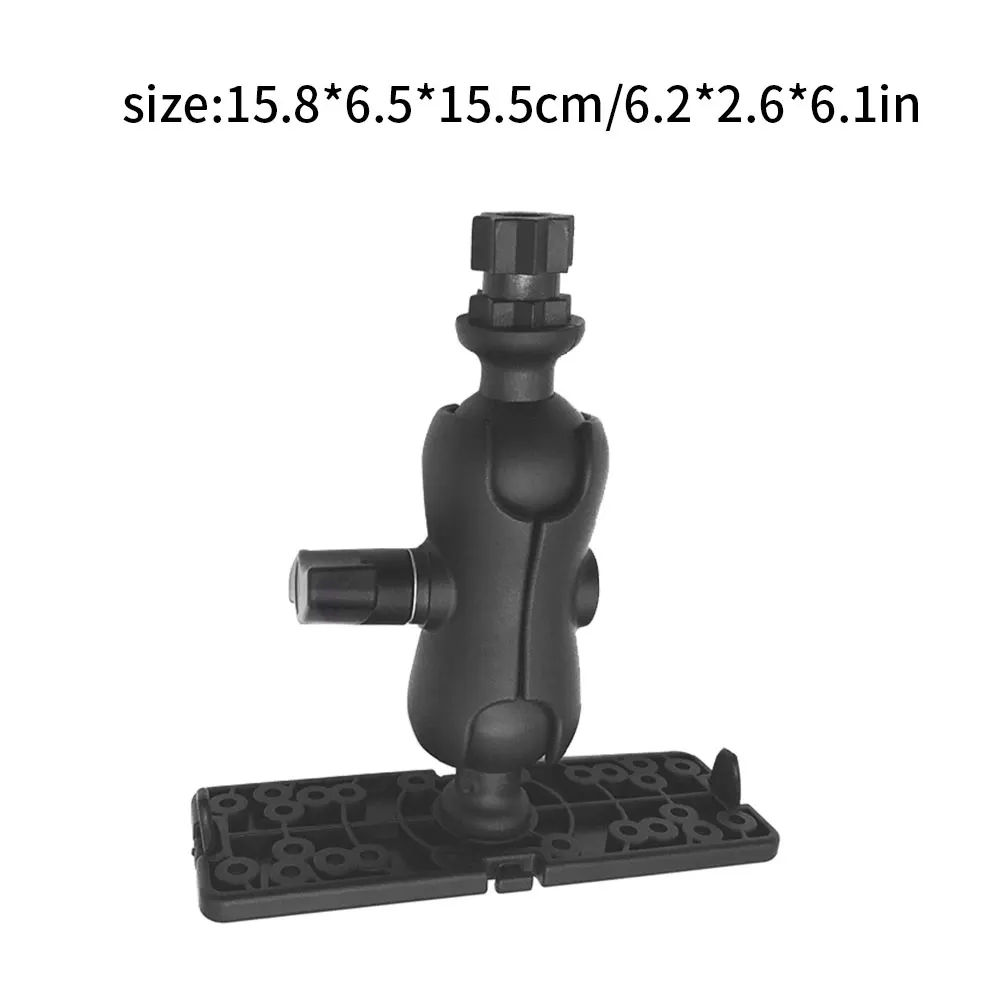 

Universal Mounting Plate Kayak Canoe Navigation Fish Detector Bracket Ball Mount With Fish Finder Kayak Accessories Black