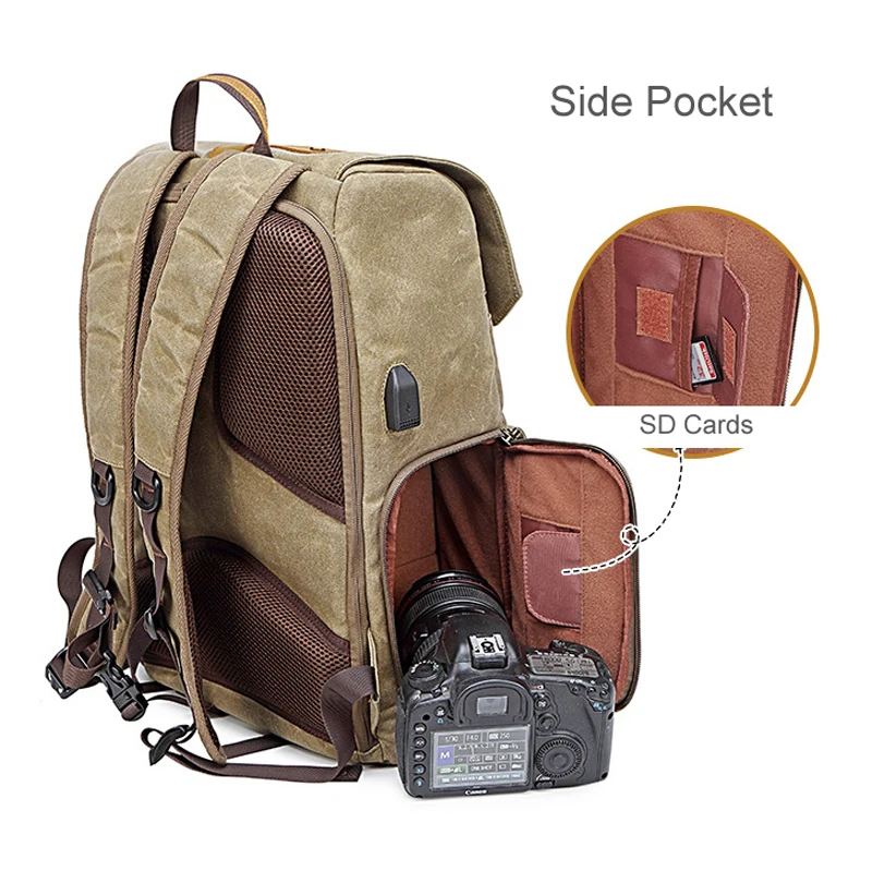 careell c3080 new camera bag photography shoulder bag slr micro single package factory direct sales with usb canvas bag free global shipping