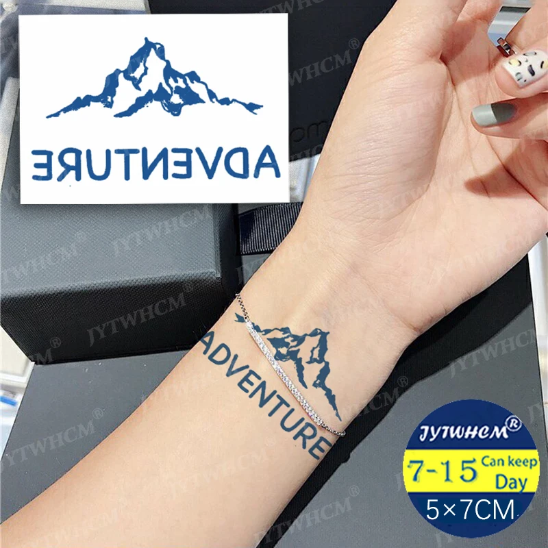 

Juice Lasting Tattoo Sticker Waterproof Temporary Tattoo Iceberg Maple Leaf Rose Snake Geometric Pattern Body Art for Men Women