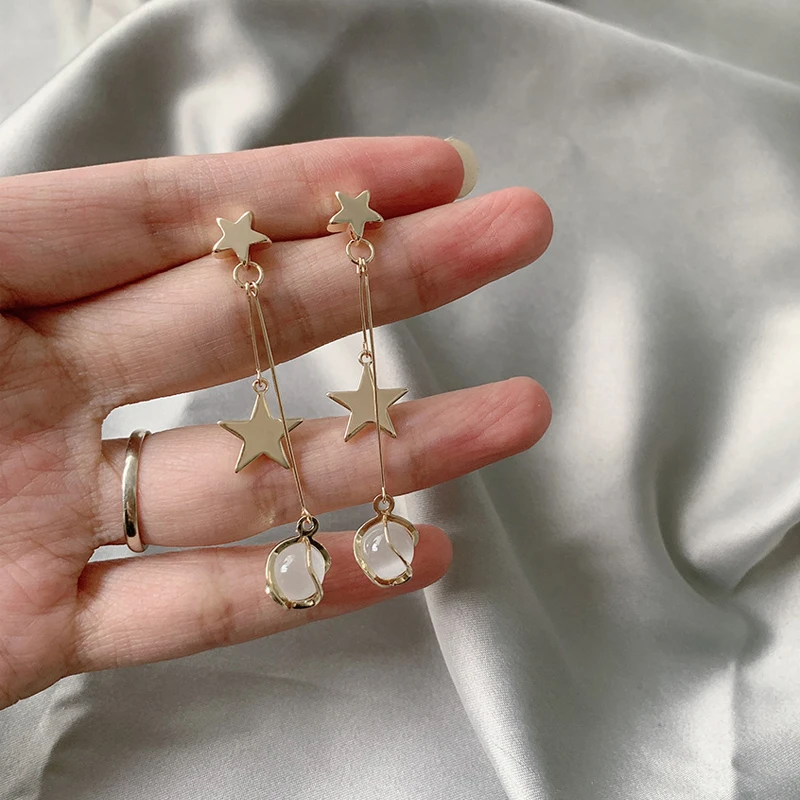 Женские длинные серьги кисточки с бусинами|Серьги-клипсы| |