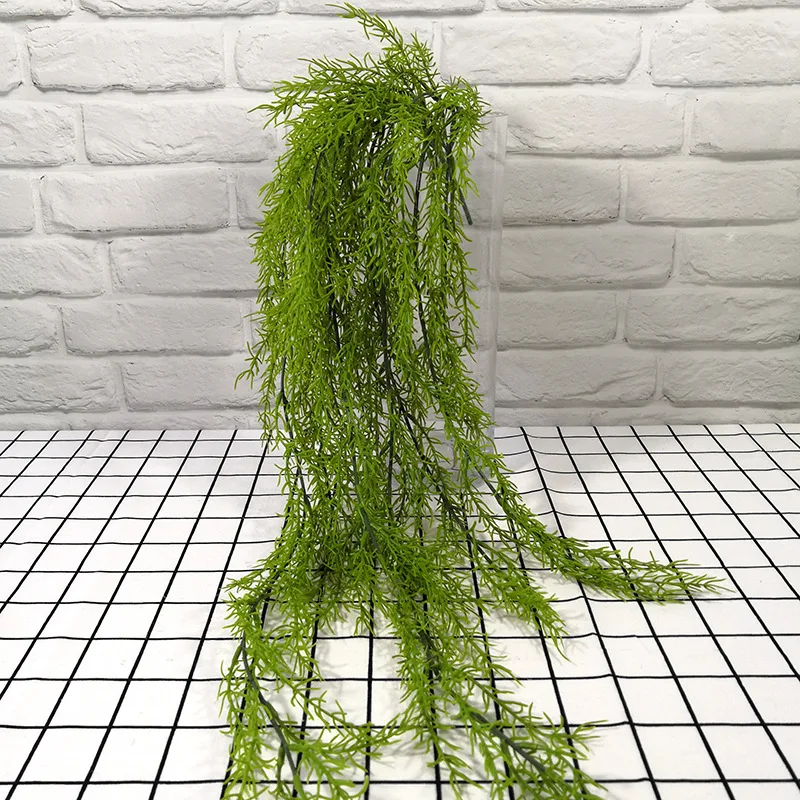 

Artificial plants pine needles soft asparagus vine rattan home decorative grass fake plant wall hanging decoration