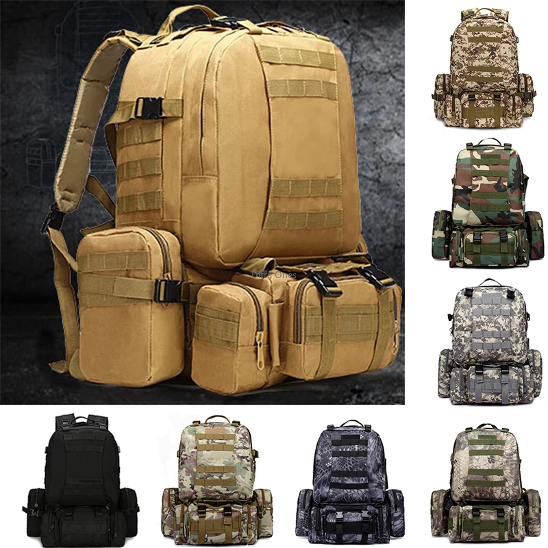 

Военный тактический рюкзак большой емкости, рюкзаки для походов, рыбалки, альпинизма, кемпинга, треккинга, Softback, охоты, спортивная сумка
