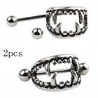 2 шт. пирсинг для соска женское модное кольцо из нержавеющей стали с покрытием под драгоценный камень кольцо-щит ювелирные изделия для женщин и девочек