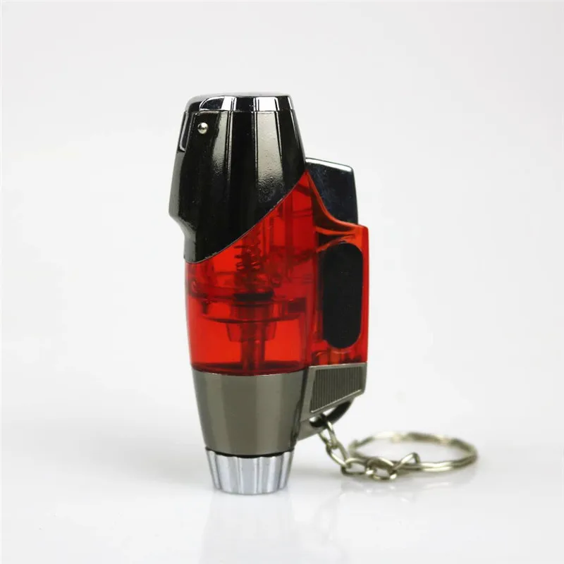 Компактная струйная газовая зажигалка факельная турбо ветрозащитная