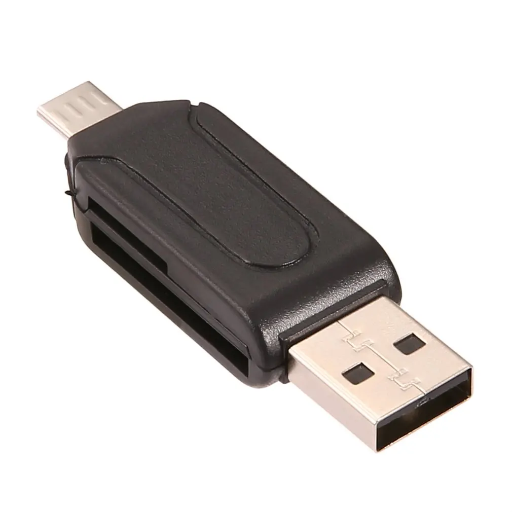 ABS 55x16x10 мм (Д x Ш В) Универсальный кард ридер Мобильный телефон PC Micro USB OTG TF/SD flash