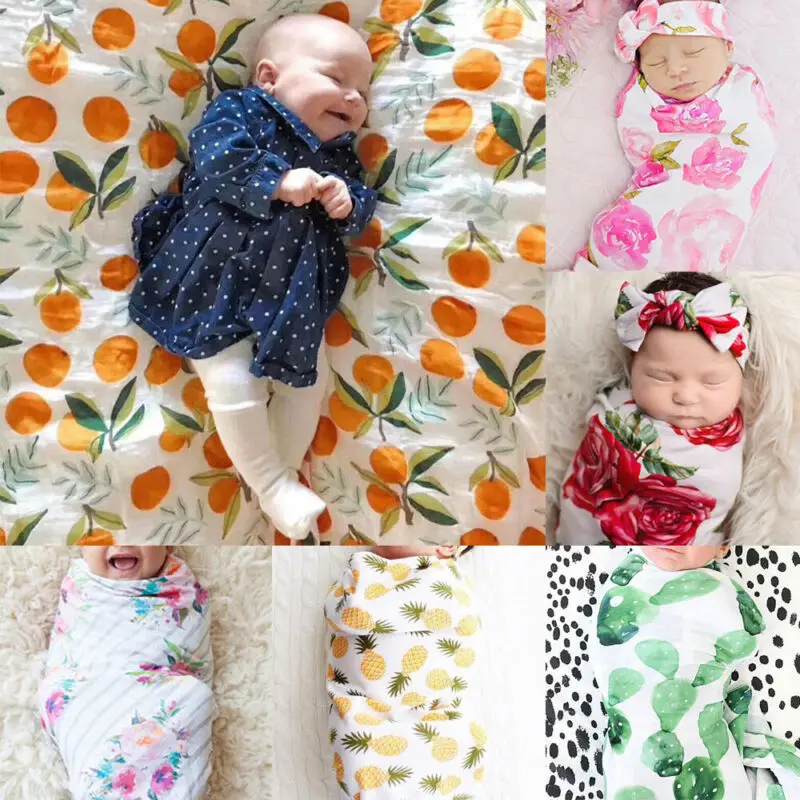 Pudcoco Hot Fashion Soft Baby Infant Newborn Boy Girl Floral Swaddle Wrap Blanket Lovely Sleeping Bag Cloth | Мать и ребенок