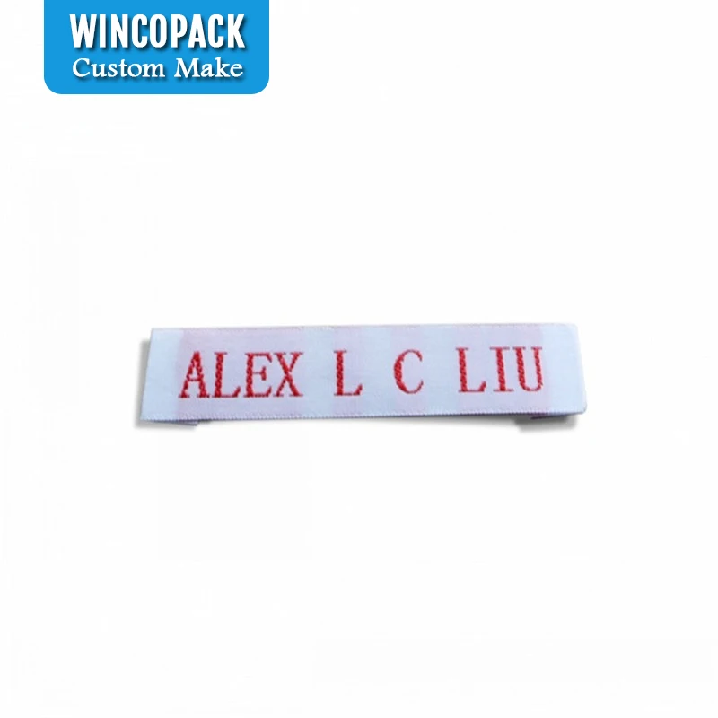 Изготовленные на заказ брендовые логотипы тканые этикетки для ухода за одеждой